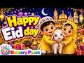 Happy Eid Day | Bakrid Mubarak Song for Kids | Eid Mubarak @NurseryPoemKids