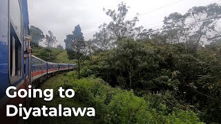 Going to Diyatalawa in Sri Lanka Railways