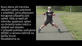 Jak zabrzdit na bruslích - brzdění pluhem