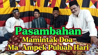 Pasambahan Minang/Mamintak Doa Ma-Ampek Puluah Hari