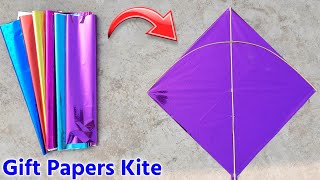 how to make kite , Gift 🎁  paper kite , patang kese banate he , patangbazi , Flying kite