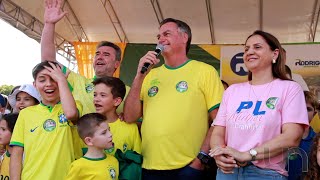 Rodrigo Guimarães recebe em Cianorte ex presidente Bolsonaro para apoiar sua candidatura a prefeito