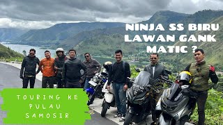 Touring ke Pulau Samosir naik Kawasaki Ninja lewat jalur darat. Emang bisa?