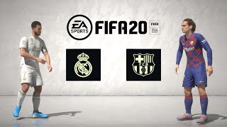 FIFA 20 Full Game: El Clasico - Real Madrid vs Barcelona (Legendary + Menu Walkthrough) XBOX ONE