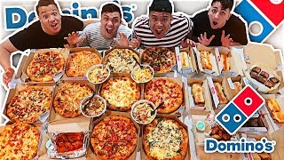 ENTIRE DOMINOS MENU IN 10 MINUTES CHALLENGE