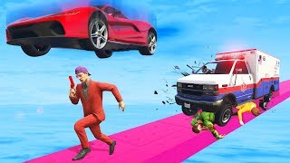 Run Fast Or GET FLATTENED! - GTA 5 Funny Moments