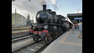 29 Maggio 2022 Treno del 150mo anniversario della ferrovia Siena  Grosseto in arrivo a Montepescali