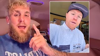 Jake Paul calls Canelo a B****; RIPS HIM for no fight \u0026 not fighting Benavidez!