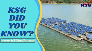 KSG DYK - India’s largest Floating Solar Power (FSP) plant | KSG India #shorts #iascoaching