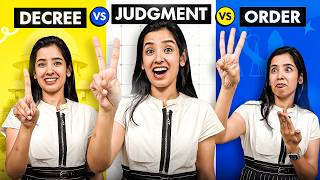 Difference between JUDGMENT ORDER & DECREE?