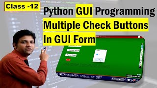 Python GUI 12 Multiple Checkbuttons