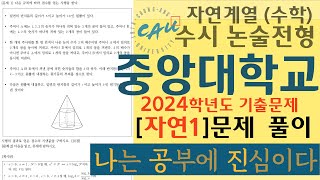 2024학년도 중앙대학교 논술 수리논술 기출 : [자연1] 풀이