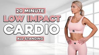 20 MIN Low Impact Sweaty Cardio Full Body Home Workout Home No Equipment