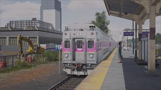 Train Sim World 5 PS5 MBTA Commuter Operating Train P512 from Worcester to Boston Part 2