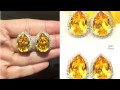 Swarovski Crystal Yellow Earrings by Little Desirez Jewelry I Many Colors Available