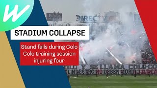 Stadium collapses in Chile during soccer training session | International Football 2022/23