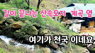 길이끝나는 산속 오지끝집 / 여기가 천국 이네요