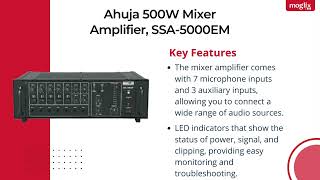 Ahuja 500W Mixer Amplifier, SSA 5000EM