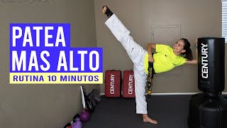 Rutina de Ejercicios para Patear Mas Alto 10 minutos | Taekwondo y Karate
