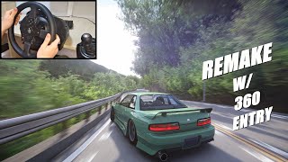 360 Entry Drift on Touge with Steering Wheel | Assetto Corsa
