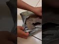 unboxing - bukti pengembalian barang yang tidak sesuai - ditukar oleh jasa kirim Ninja  505 hitam 32