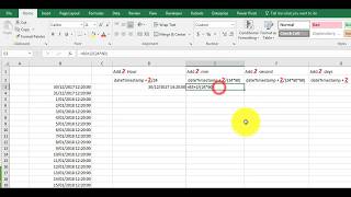 Solved - Add Hours- Minutes - seconds to Date Time Stamp In Excel