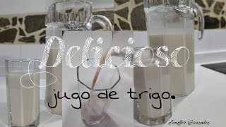 como preparo un jugo de trigo. #jugos #jugodetrigo #zumodetrigo