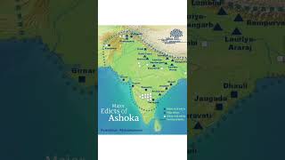 major Rock edict of Ashoka in map of India