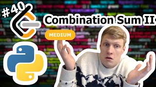 Combination Sum II Python Solution - LeetCode #40