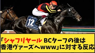 【競馬】「シャフリヤール BCターフの後は香港ヴァーズへｗｗｗ」に対する反応【反応集】