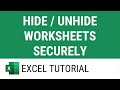 Hide and Unhide Worksheets Securely in Excel