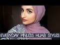 Easy Every day Pinless Hijab Styles | Farheen Naqi