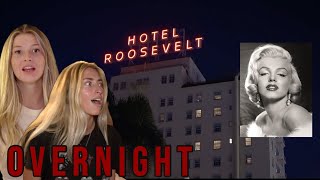 OVERNIGHT In Los Angeles's MOST HAUNTED Hotel |Hollywood Roosevelt|