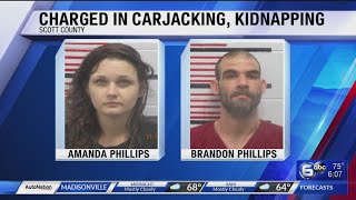 Siblings charged with carjacking, kidnapping in Scott County