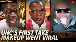 Shannon Sharpe & Chad Johnson react to Unc's viral ESPN First Take makeup look | Nightcap
