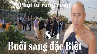 Buổi sáng rất đặc biệt của sư Minh Tuệ tất cả phật tử rưng rưng về thầy