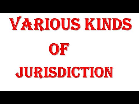 Various Kinds Of Jurisdiction - YouTube