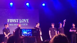 [FANCAM] WEi First Love in LA - final ment