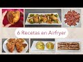 6 recetas en AIRFRYER, Cosori, freidora de aire, dulces y saladas (horno). Pollo, bizcocho, bacon...