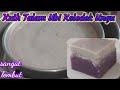 Kuih Talam Ubi Keledek Ungu | Purple Sweet Potatoes Steamed Cake Recipe | ขนมมันม่วงหน้านวล