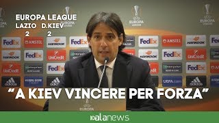Lazio-D.Kiev, Inzaghi: "Meritavamo di più, ora vincere in Ucraina"