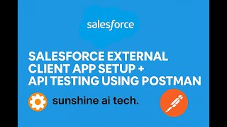 Salesforce External Client App Setup + API Testing Using Postman