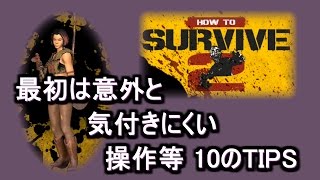 How to Survive ゾンビアイランド2 最初は意外と気が付き難い操作等 10のTIPS PS4