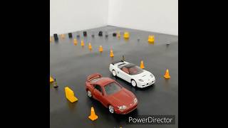 《 1/64 TOMICA トミカ 快樂鎮 》NSX-R VS SUPRA VS ???...?⚔️用逐格動畫讓玩具活出你想要的樣子