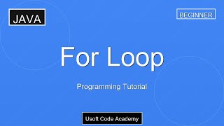For Loop in Java - Automate Repetition | Programming Tutorial