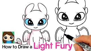 How to Draw a Light Fury | How to Train Your Dragon
