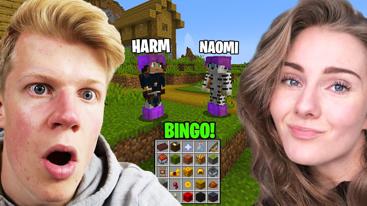 Minecraft Bingo Tegen Mijn Vriendin Spelen! - YouTube