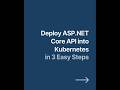 How to deploy ASP.NET Core Web API into Kubernetes! #kubernetes #dotnet #devops #coding #development