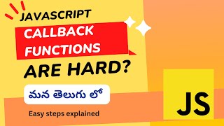 44.What are callback functions in Javascript? #weekendcodingintelugu