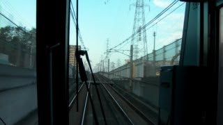 つくばエクスプレス 前面展望 六町駅から八潮駅(東京から埼玉へ) Train view